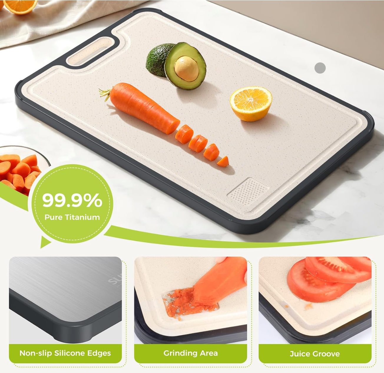 EZClean® - Stainless Cutting Board